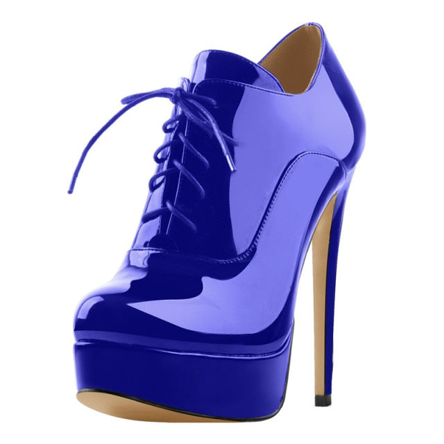 High Heels Lace Up Lady Boots