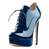 High Heels Lace Up Lady Boots