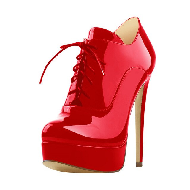 High Heels Lace Up Lady Boots