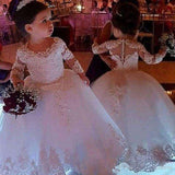 Weddings Tulle Princess Lace Half Sleeve