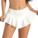 Micro Mini Skirt Dance Clubwear Metallic
