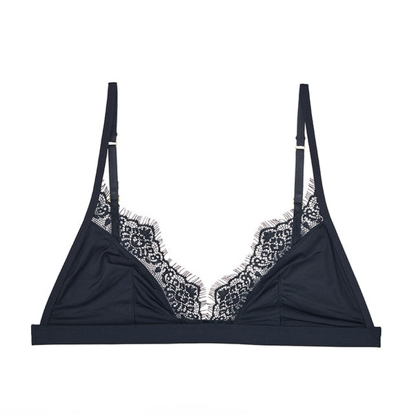 Soft Satin Comfortable Underwear Thin Seamless Bra