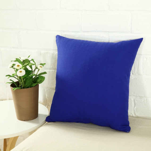 YWZN Solid Candy Color Pillowcases