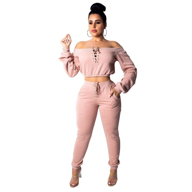 Tracksuit For Women Long Sleeve Hoody Pants