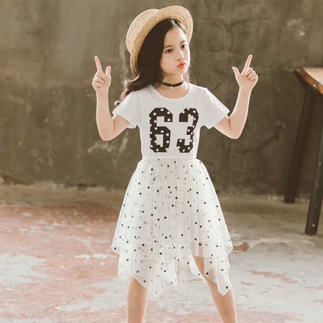 Star Pattern Mesh Vetement Dress