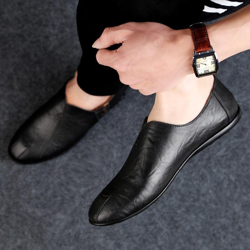 Genuine Leather Men Casual Shoes