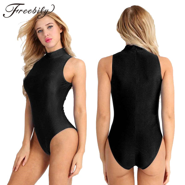 Women Sleeveless Adult High Neck Ballet Dress