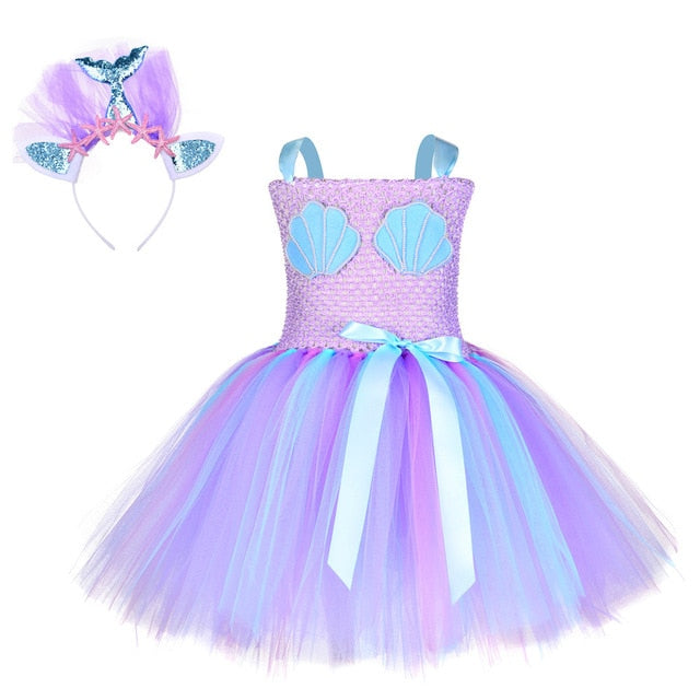 Pastel Mermaid Under the Sea Birthday Party Costume