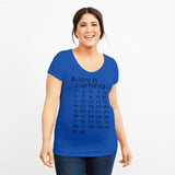 Baby Is Coming Calendar Maternity T-shirt Clothing Pregnant