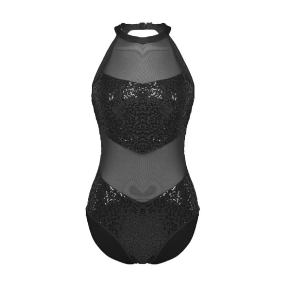 Women Sleeveless Halter Neck Ballet Dance Leotard
