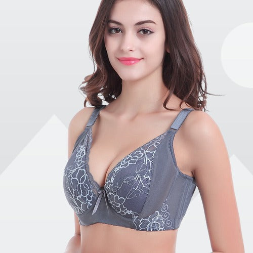 Cotton Full Cup New One Piece Side Gathering Lace Bras