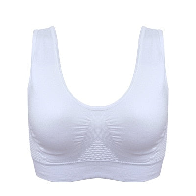 Cotton Breathable Wireless With Pads Seamless Bra