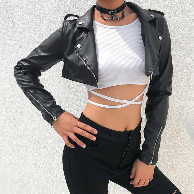 Darlingaga Street Motorcycle Faux Leather Jacket
