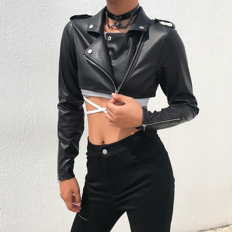 Darlingaga Street Motorcycle Faux Leather Jacket
