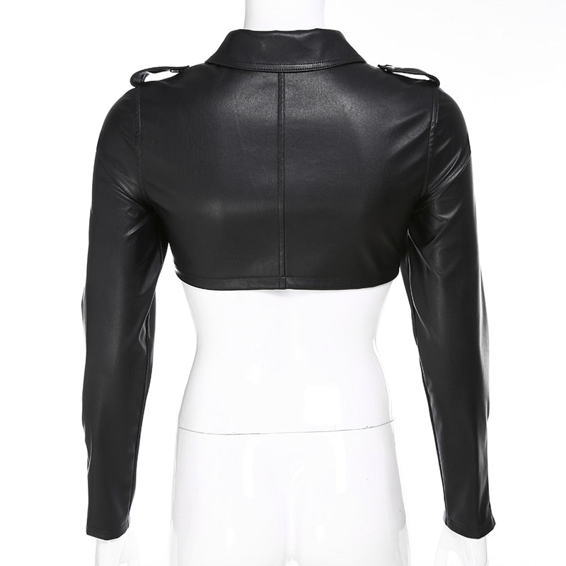 Darlingaga Street Motorcycle Faux Leather Jacket