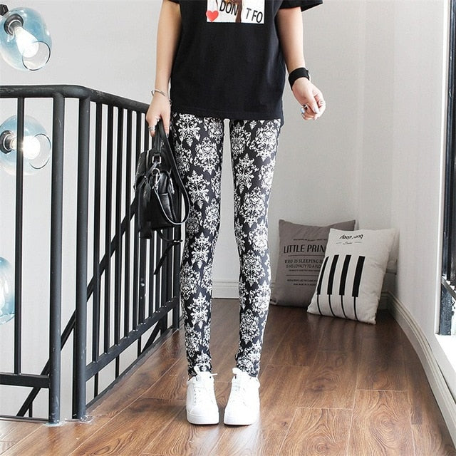 Women Colorful Digital Print Sexy Leggings