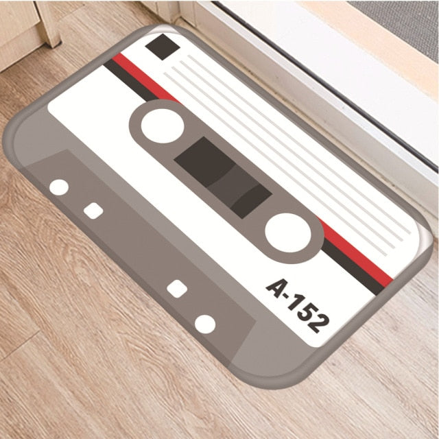 Cassette Tape Anti Slip Bathroom mat