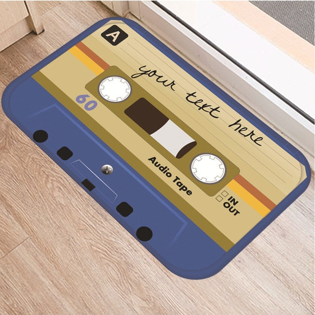 Cassette Tape Anti Slip Bathroom mat