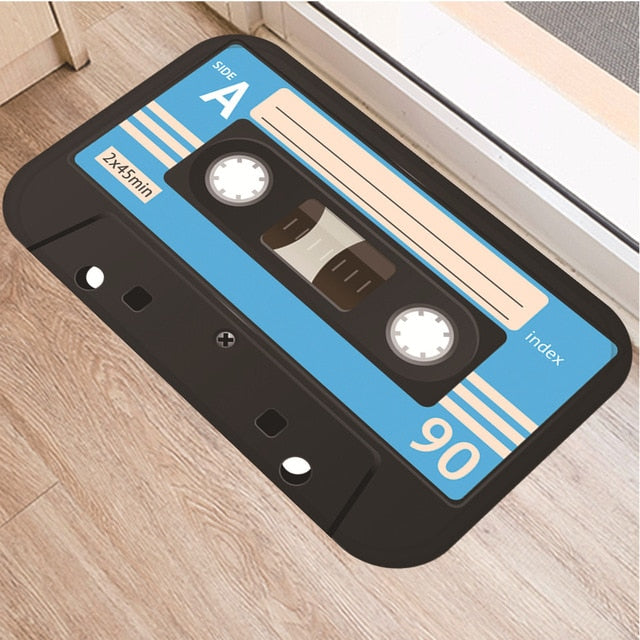 Cassette Tape Anti Slip Bathroom mat
