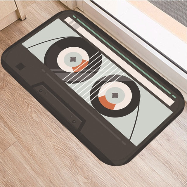Cassette Tape Anti Slip Bathroom mat