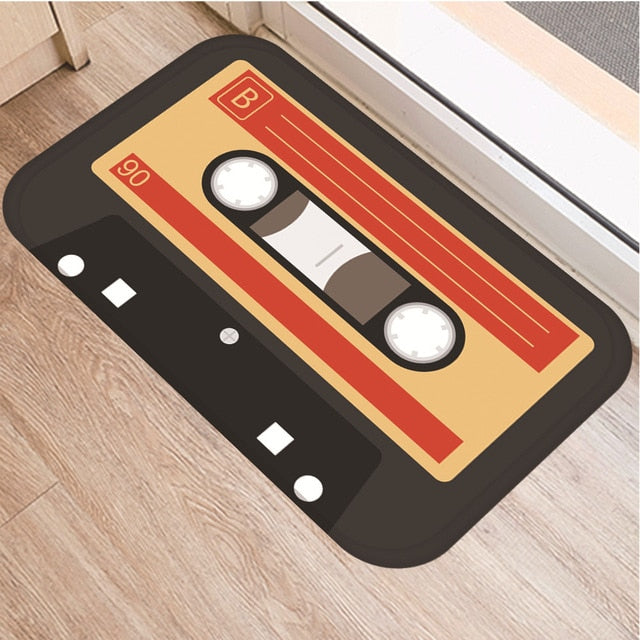 Cassette Tape Anti Slip Bathroom mat