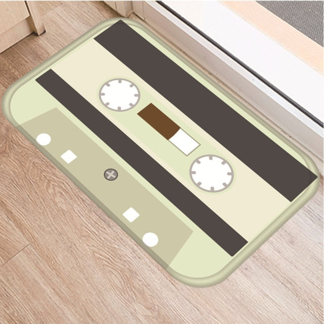 Cassette Tape Anti Slip Bathroom mat