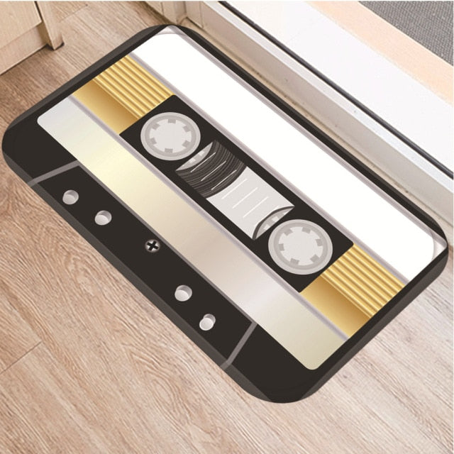 Cassette Tape Anti Slip Bathroom mat