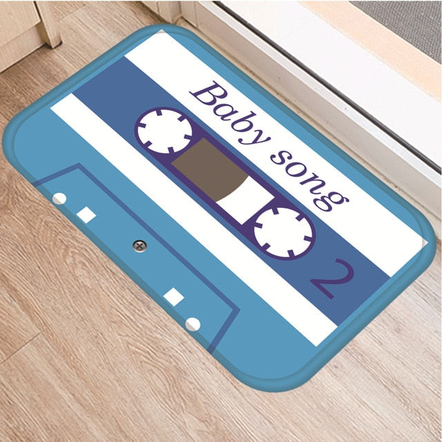 Cassette Tape Anti Slip Bathroom mat