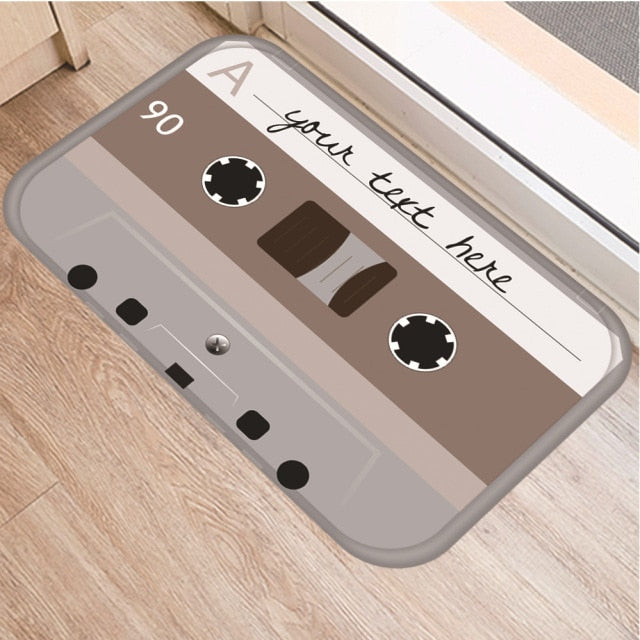 Cassette Tape Anti Slip Bathroom mat