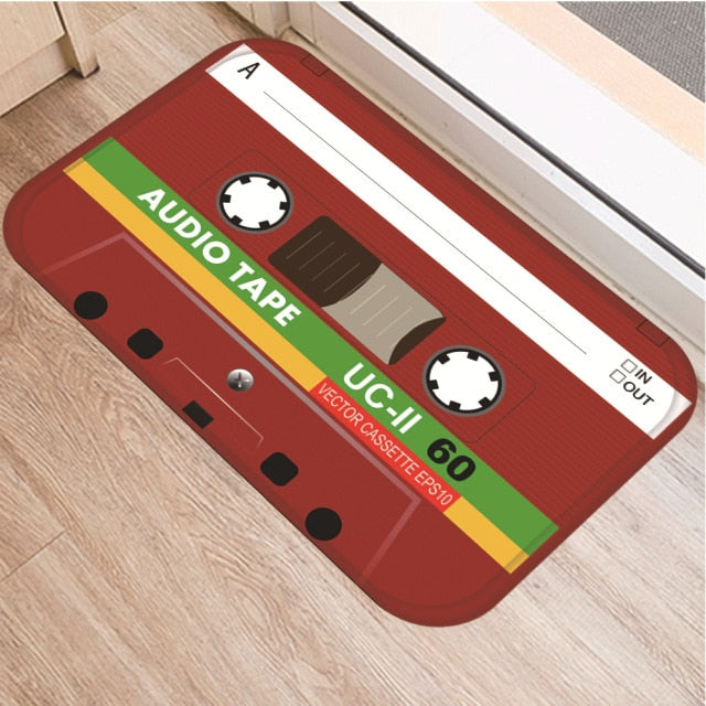 Cassette Tape Anti Slip Bathroom mat
