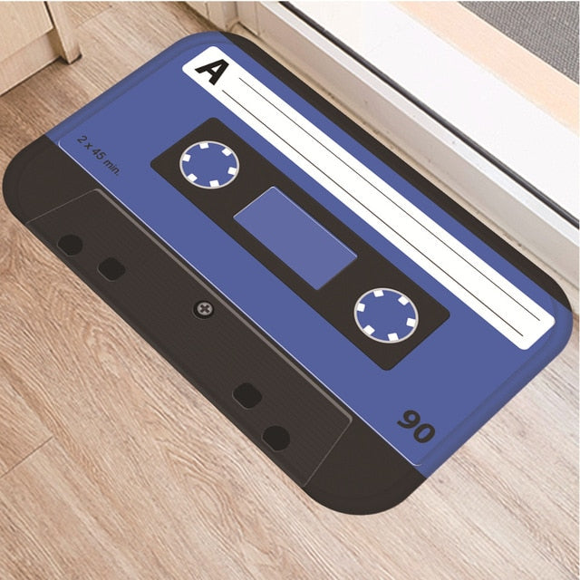 Cassette Tape Anti Slip Bathroom mat