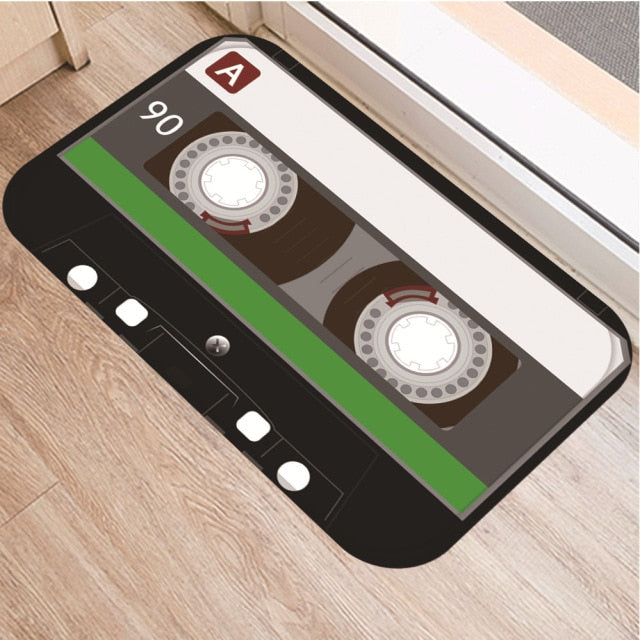 Cassette Tape Anti Slip Bathroom mat