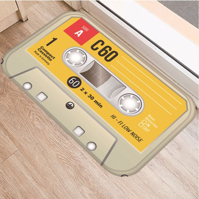 Cassette Tape Anti Slip Bathroom mat