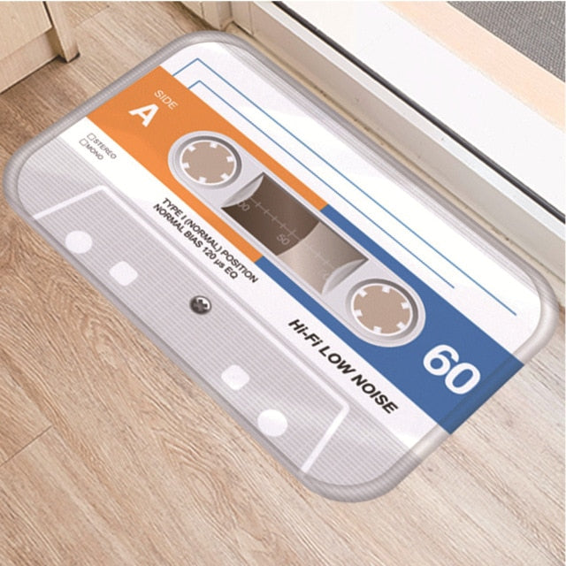 Cassette Tape Anti Slip Bathroom mat
