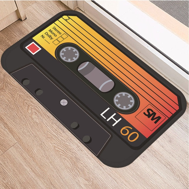 Cassette Tape Anti Slip Bathroom mat