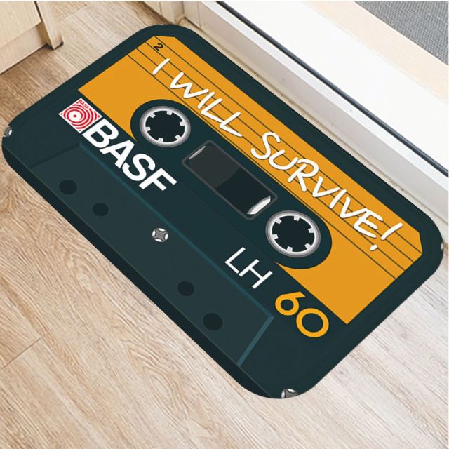 Cassette Tape Anti Slip Bathroom mat
