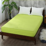 Soft Fitted sheet With Elastic Band solid Bed Sheet Cover