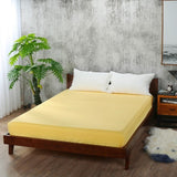 Soft Fitted sheet With Elastic Band solid Bed Sheet Cover