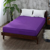 Soft Fitted sheet With Elastic Band solid Bed Sheet Cover