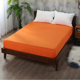 Soft Fitted sheet With Elastic Band solid Bed Sheet Cover
