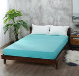 Soft Fitted sheet With Elastic Band solid Bed Sheet Cover