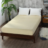 Soft Fitted sheet With Elastic Band solid Bed Sheet Cover