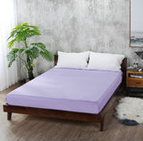 Soft Fitted sheet With Elastic Band solid Bed Sheet Cover