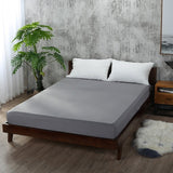 Soft Fitted sheet With Elastic Band solid Bed Sheet Cover