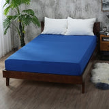 Soft Fitted sheet With Elastic Band solid Bed Sheet Cover