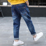 4-13 Years Boys Clothes Slim Straight Jeans
