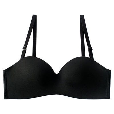 Invisible Strapless Seamless Underwear 1/2 Cup Bra