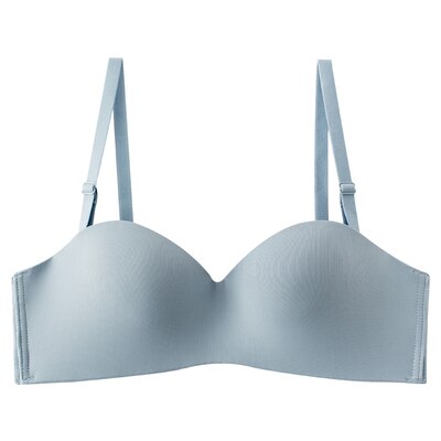 Invisible Strapless Seamless Underwear 1/2 Cup Bra