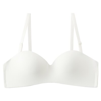 Invisible Strapless Seamless Underwear 1/2 Cup Bra