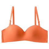 Invisible Strapless Seamless Underwear 1/2 Cup Bra
